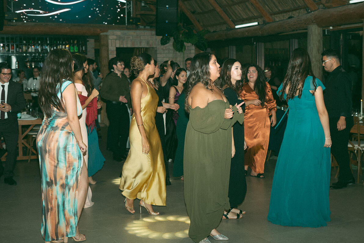 Celebration dancing at M&amp;T reception