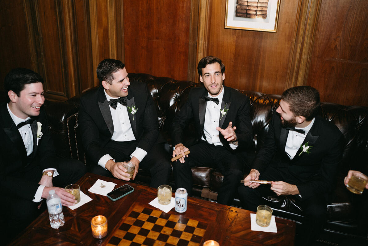 The groomsmen at Biltmore Hotel in Coral Gables